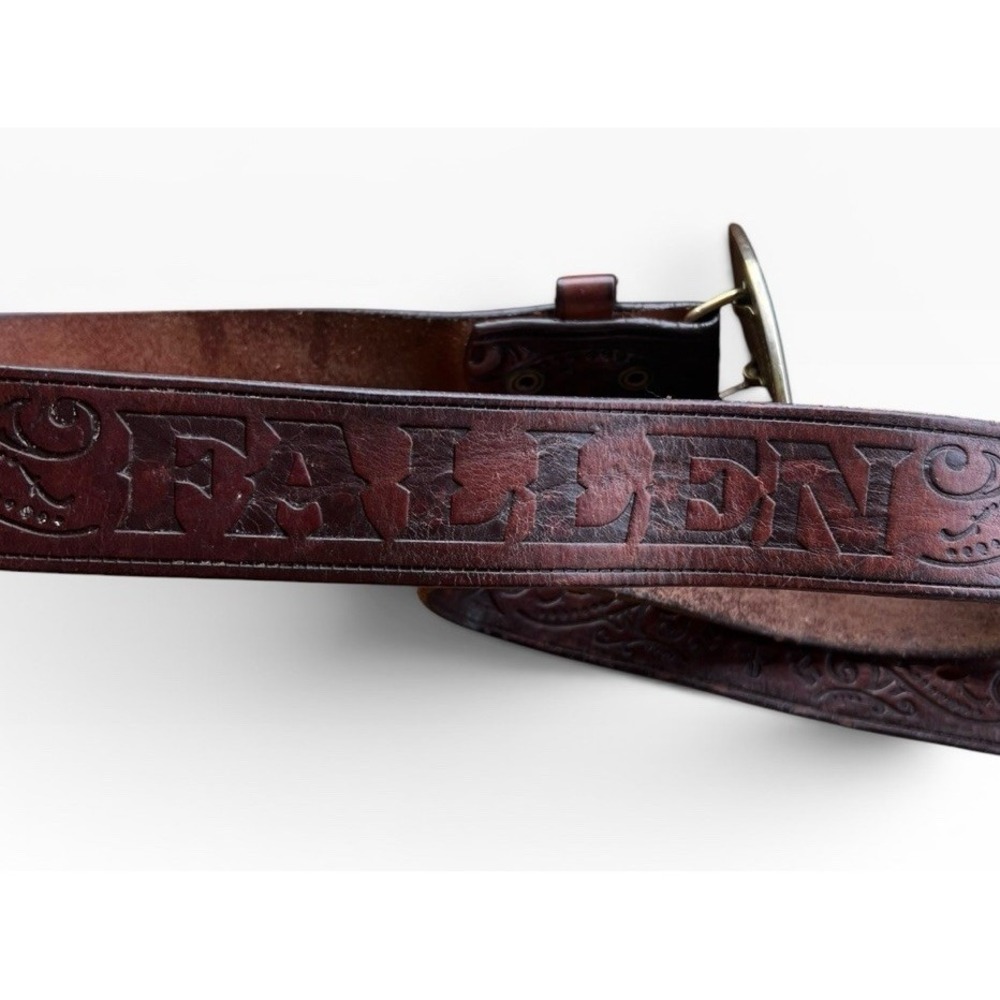 Fallen Leather Belt Mount Rushmore 1991 Golden Anniversary Buckle Ltd 00970 RARE - Picture 3 of 11